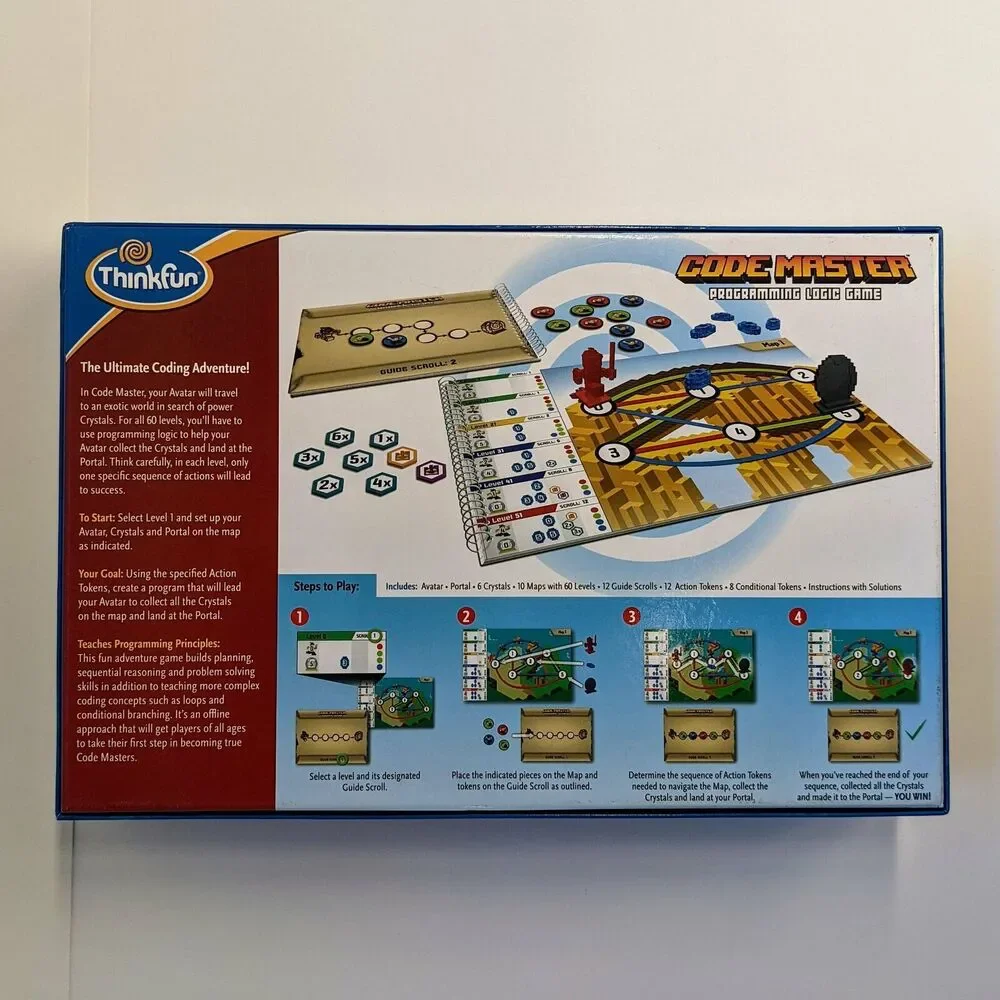 Code Master Programming Logic Game - Complete (Think Fun, 2015) - Picture 5 of 5